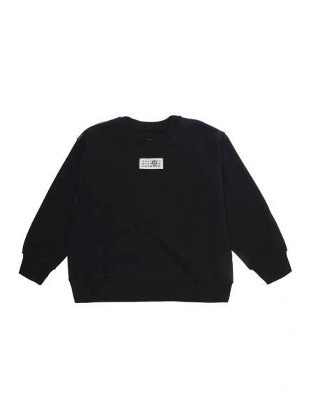 Hanorac MM6 MAISON MARGIELA KIDS negru din bumbac