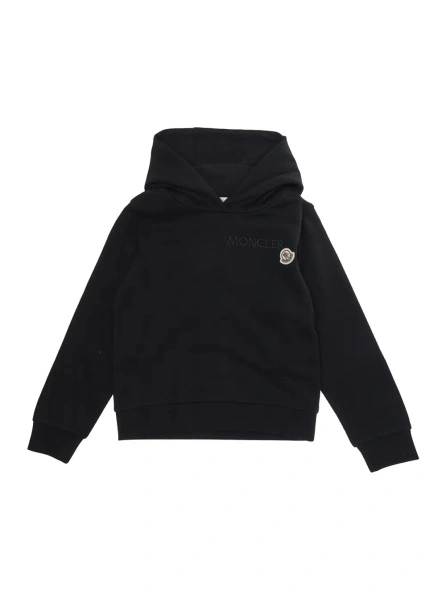 Hanorac Moncler negru din bumbac
