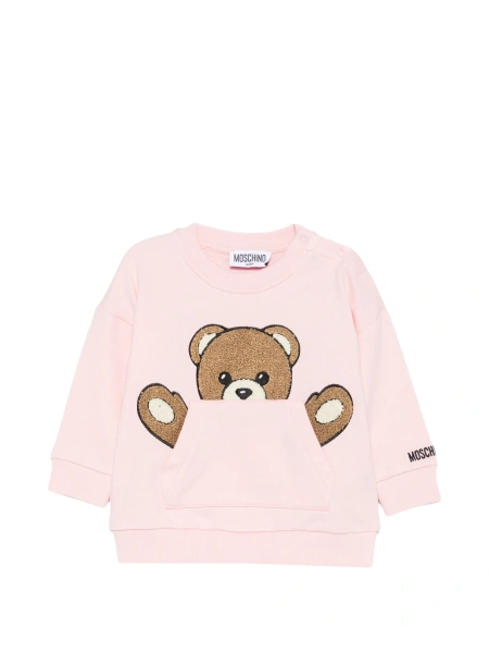 Hanorac Moschino roz din bumbac