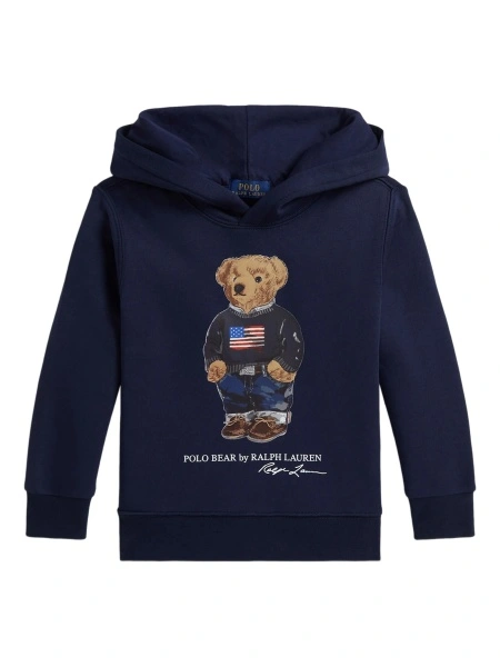 Hanorac Ralph Lauren albastru din polyester si bumbac