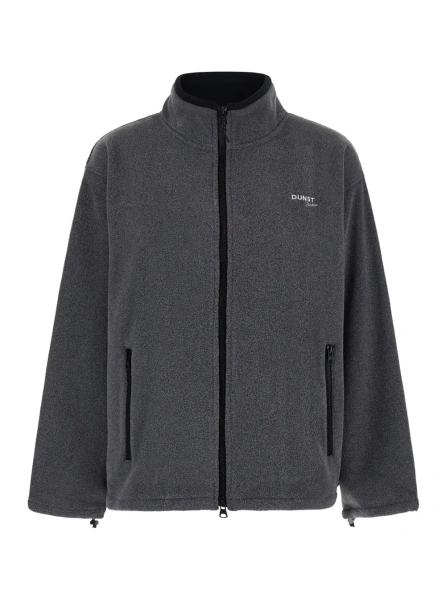 Hanorace Gray Fleece Zip Hoodie Unisex