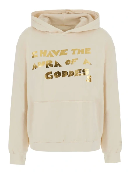 Hanorace Hoodie featuring long sleeves and pockets with pink logo for women