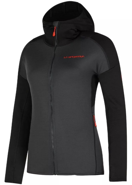 Hanorace Upendo Hoody W Carbon/Cherry Tomato