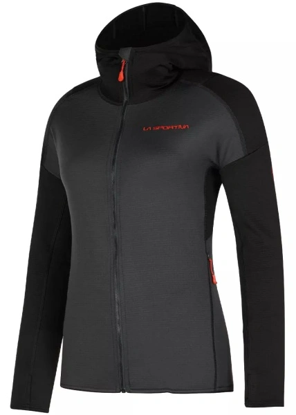 Hanorace Upendo Hoody W Carbon/Cherry Tomato
