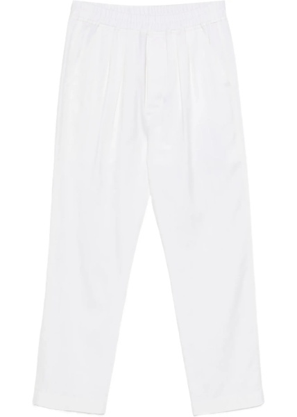 Herringbone Stripe Pleated Lounge Trousers