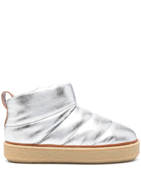 Incaltaminte Isabel Marant argintie din piele