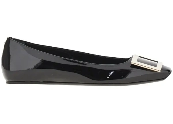 Incaltaminte 'Trompette' patent leather ballet flats