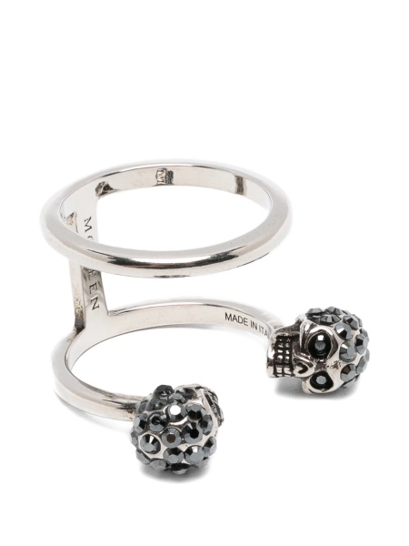 Inel Alexander McQueen argintiu