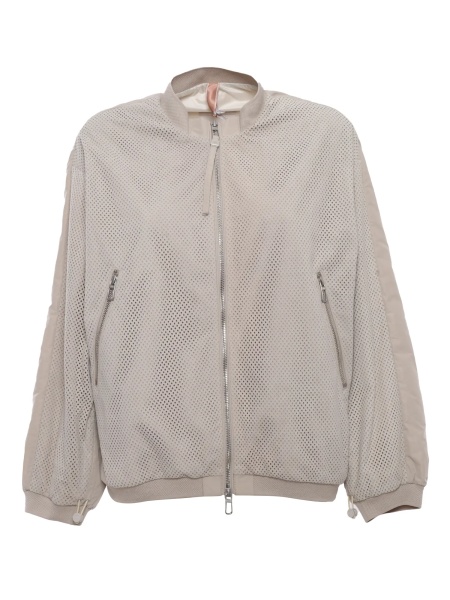 Jacheta Cristel perforated leather jacket