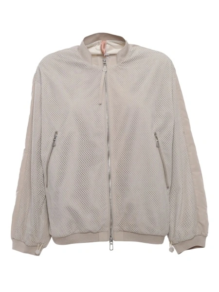 Jacheta Cristel perforated leather jacket