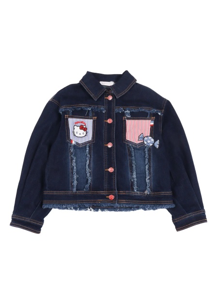 Jacheta DENIM JACKET WITH PATCHWORK