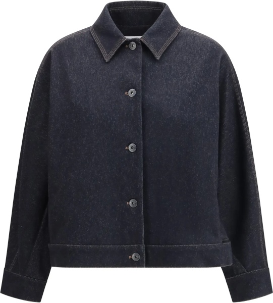 Jacheta Denim print jersey Jacket
