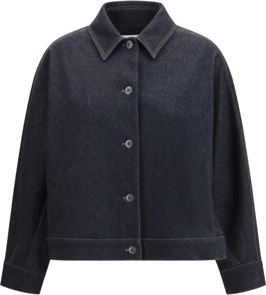 Jacheta Denim print jersey Jacket