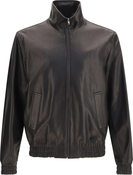 Jacheta Leather Zip Jacket
