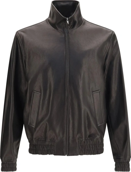 Jacheta Leather Zip Jacket