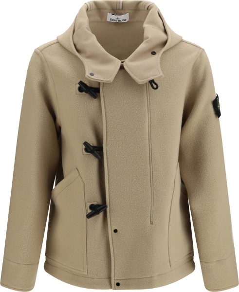 Jacheta Wool and cashmere Jacket with wooden buttons