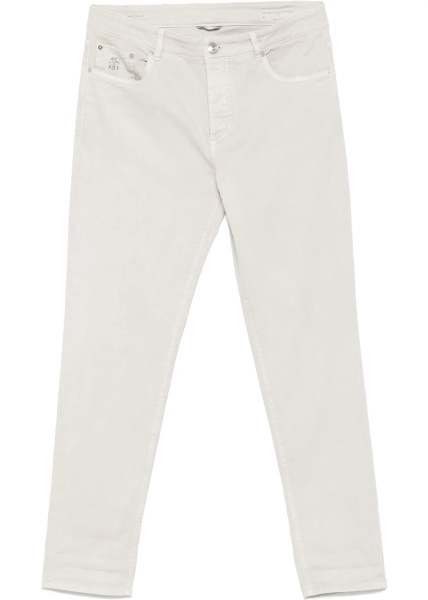 Jeans with turn-up hem