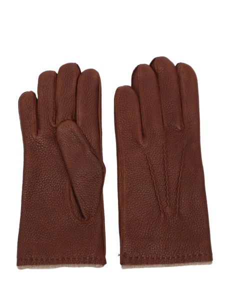 Manusi Grained leather gloves