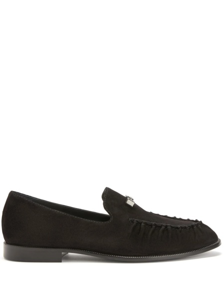 Mocasini Giuseppe Zanotti negri din piele intoarsa
