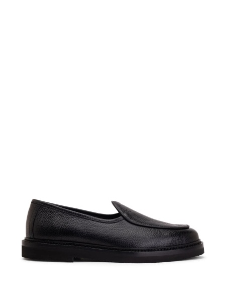 Mocasini Moncler negri din piele