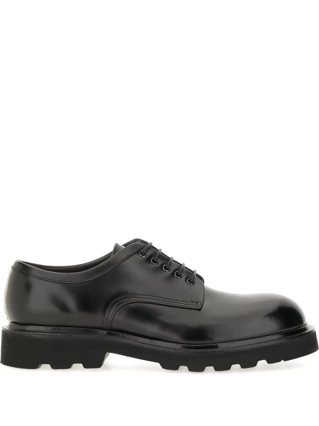 Mocasini Premiata negri din piele