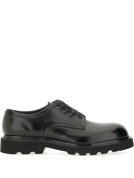 Mocasini Premiata negri din piele