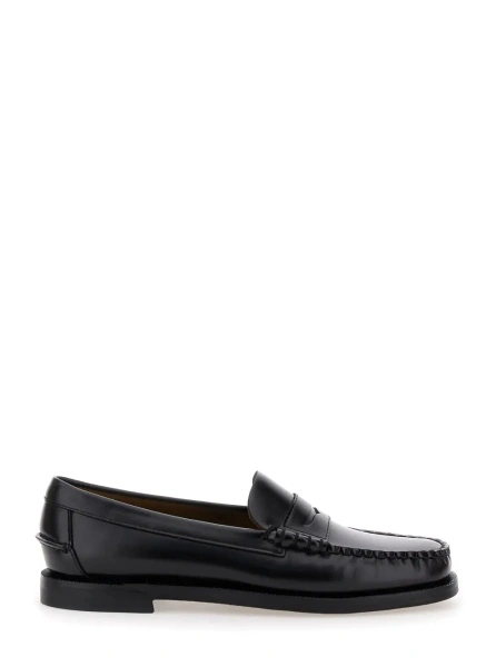 Mocasini Sebago negri din piele 'CLASSIC DAN WOMAN'