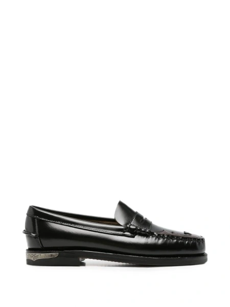 Mocasini Sebago negri din piele