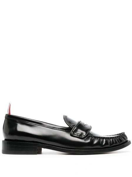 Mocasini Thom Browne negri din piele