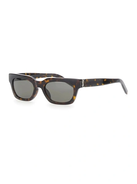 Ochelari 'Wellington' Brown Sunglasses with Cassandre on the Temples and Leopard Design in Acetate for Women