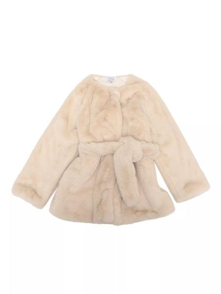 Paltoane BELTED ECO-FUR JACKET