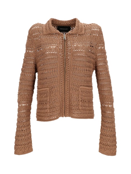 Paltoane SEQUIN COTTON WOOL JACKET WITH PATCH POCKETS