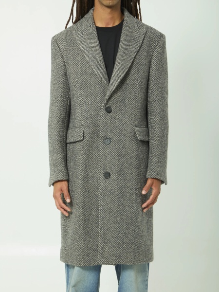 Paltoane Single-Breasted Wool Coat