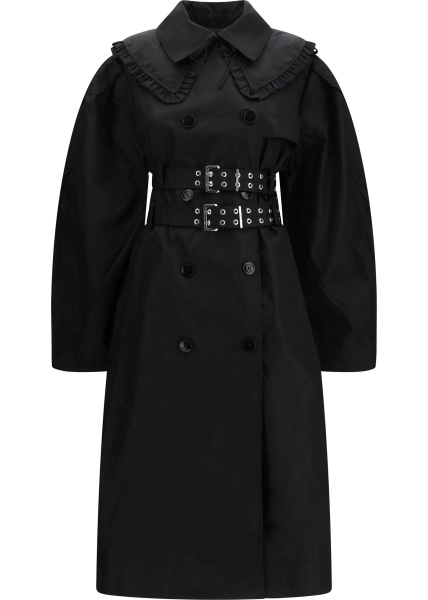 Palton Belted double-breasted Coat