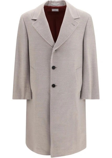 Palton Brunello Cucinelli multicolor din lana virgina