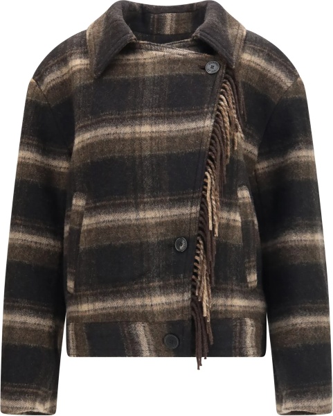 Palton Galeane wool-blend short Coat