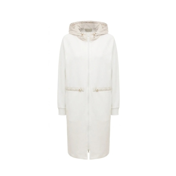 Palton Herno Long Hooded Zip Coat
