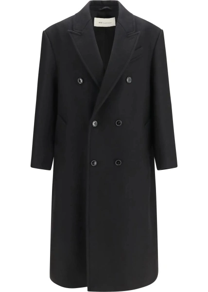 Palton Long double breasted wool Coat