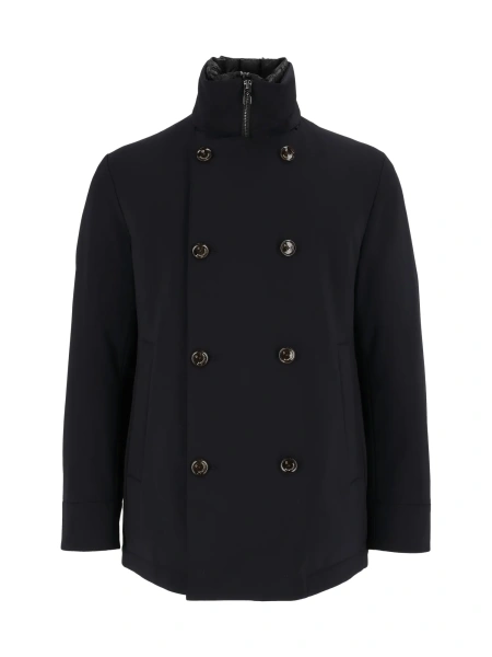 Palton Men's down-padded double-breasted coat
