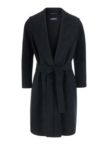 Palton 'S MAXMARA negru din lana 'Messi'