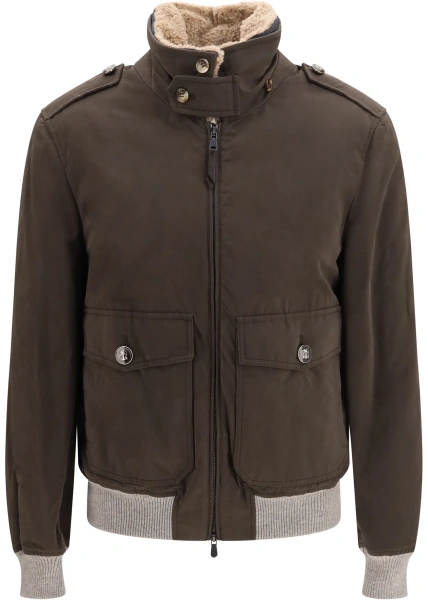 Palton Waxed techno cotton Bomber with Thermore® padding