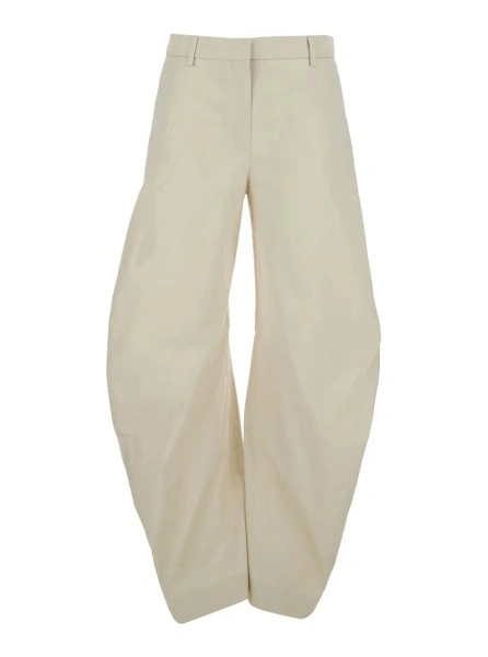 Pantaloni Acne Studios bej din bumbac