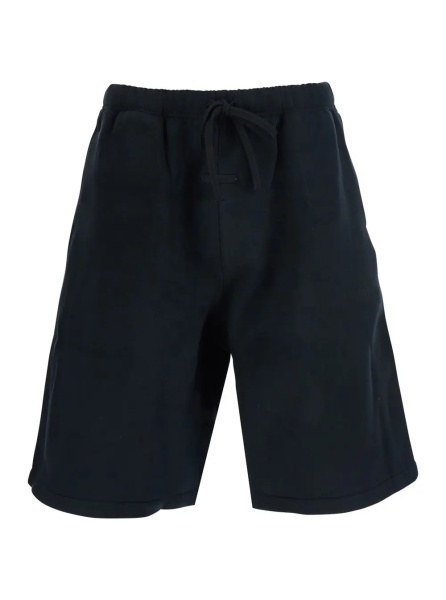 Pantaloni ACTIVE TRACE RELAXED SHORT ESSENTIALS - Black - Bermuda with side pockets and elasticated waist - In Cotton and Polyester Blend - Men