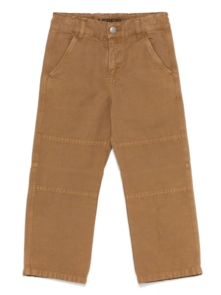 Pantaloni Aspesi maro din bumbac