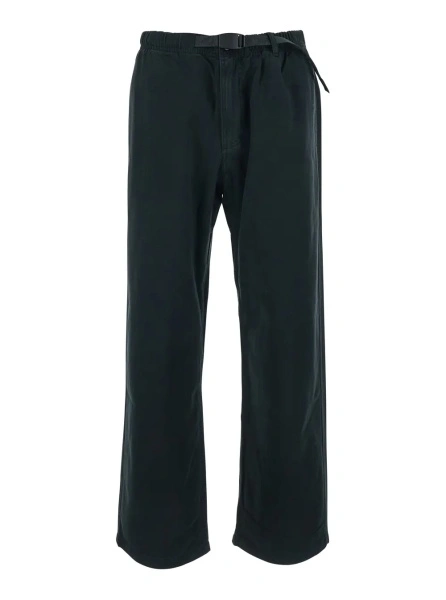 Pantaloni black Pants with elasticated waist and belt in cotton Man