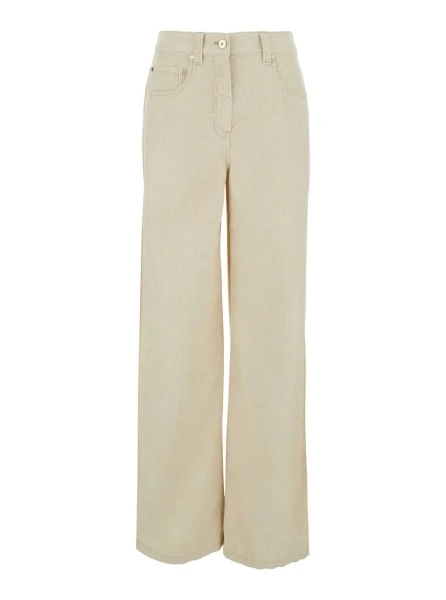 Pantaloni Brunello Cucinelli din catifea