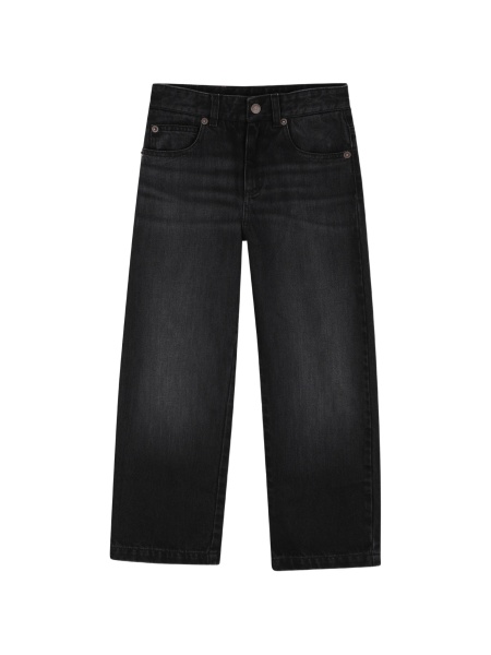 Pantaloni Chloe negri din bumbac
