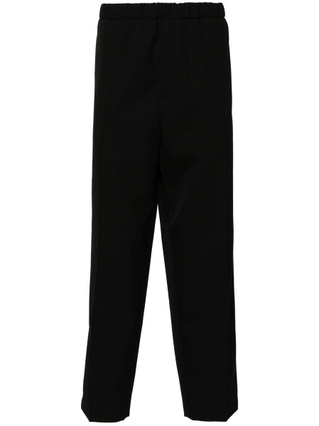 Pantaloni conici Jil Sander negri din lana
