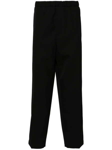 Pantaloni conici Jil Sander negri din lana