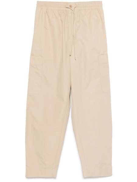 Pantaloni conici Kenzo neutri din bumbac
